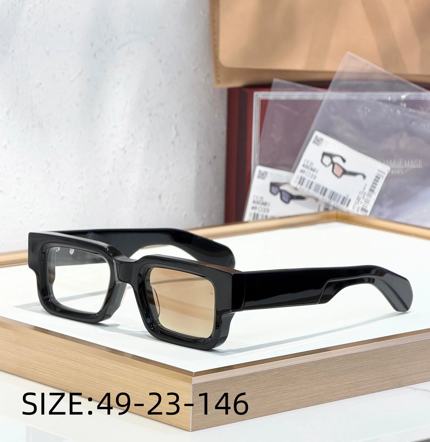 JMM ASCARI Classic Bestseller 10mm Thick Acetate Luxury Brand Handmade High Quality Sunglasses UV400 Outdoor Eyewear for Men and