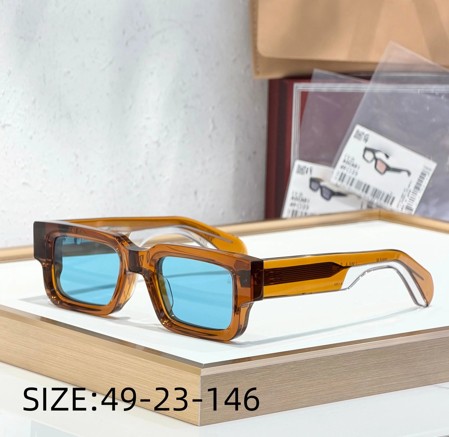 JMM ASCARI Classic Bestseller 10mm Thick Acetate Luxury Brand Handmade High Quality Sunglasses UV400 Outdoor Eyewear for Men and