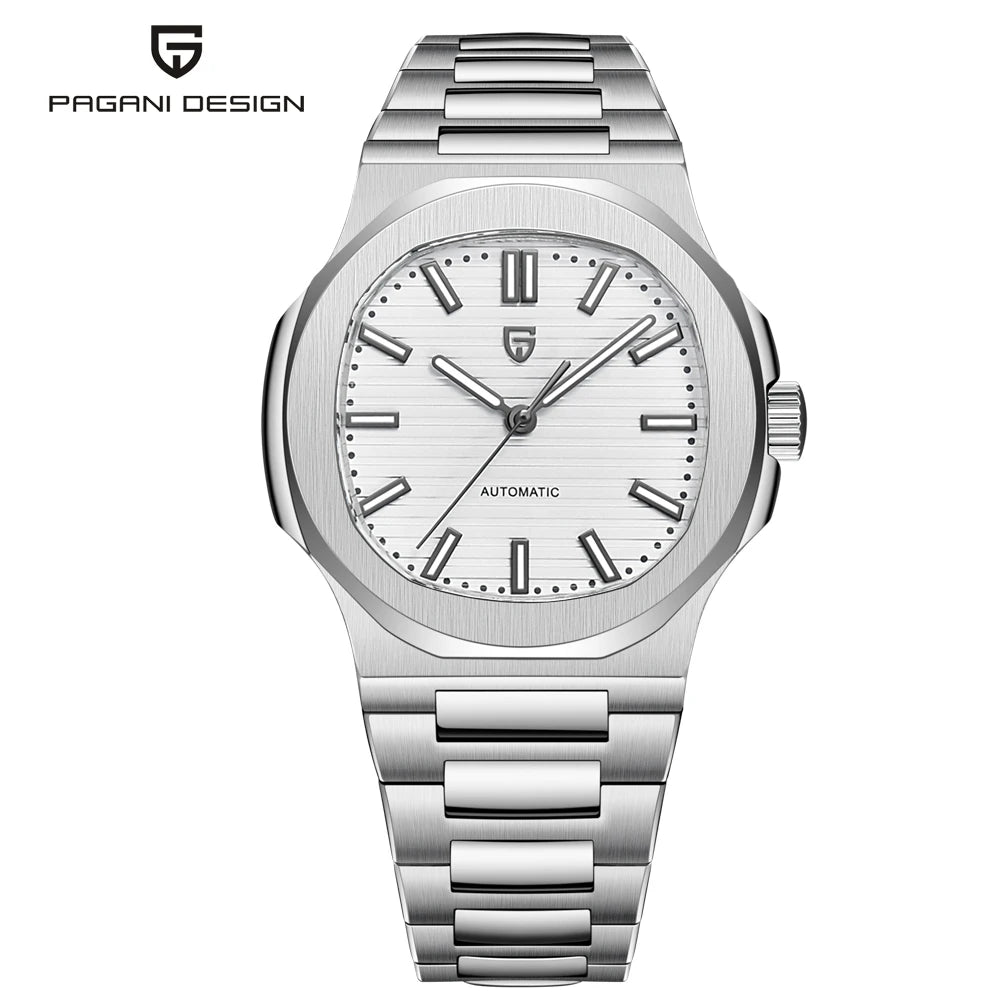 PAGANI DESIGN Top Luxury Automatic Watch For Men Mechanical Watches Men Sports Waterproof Sapphire Stainless Steel Reloj Hombre