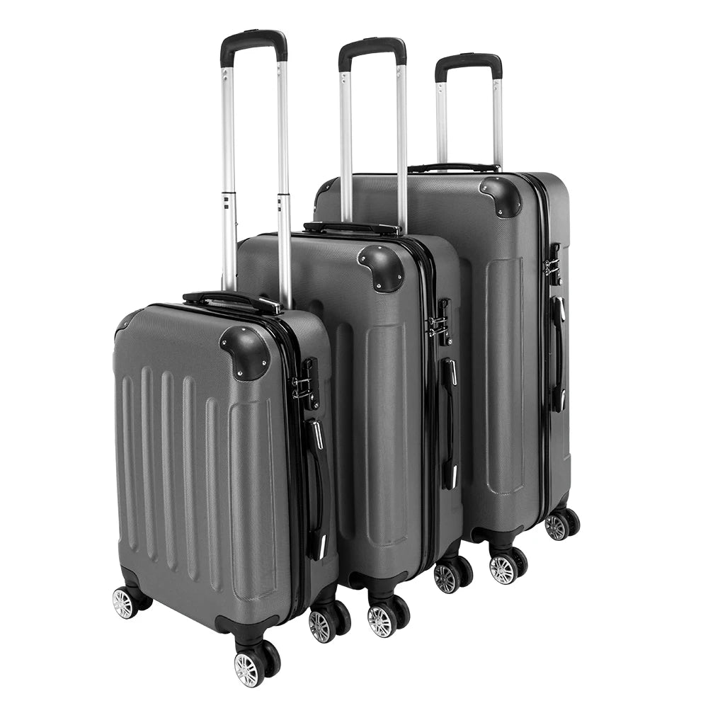 3-in-1 Portable ABS Trolley Case 20" / 24" / 28" Dark Gray Large capacity suitcase Chaoliu suitcase carry on luggage