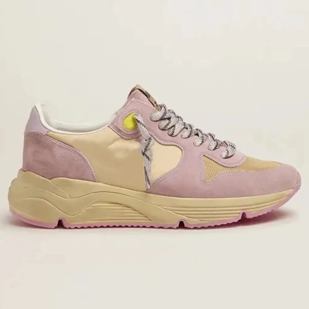 2025 Spring Sole New Retro Distressed Small Star Dirty Golden Shoes For Men Women Platform Sports Daddy Goose Shoes Running