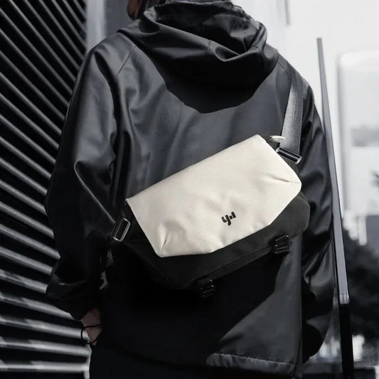 Men's Crossbody Bag, Large Capacity, Casual Function, Shoulder Bag, Trendy Sports Backpack, Portable Travel Messenger Bag