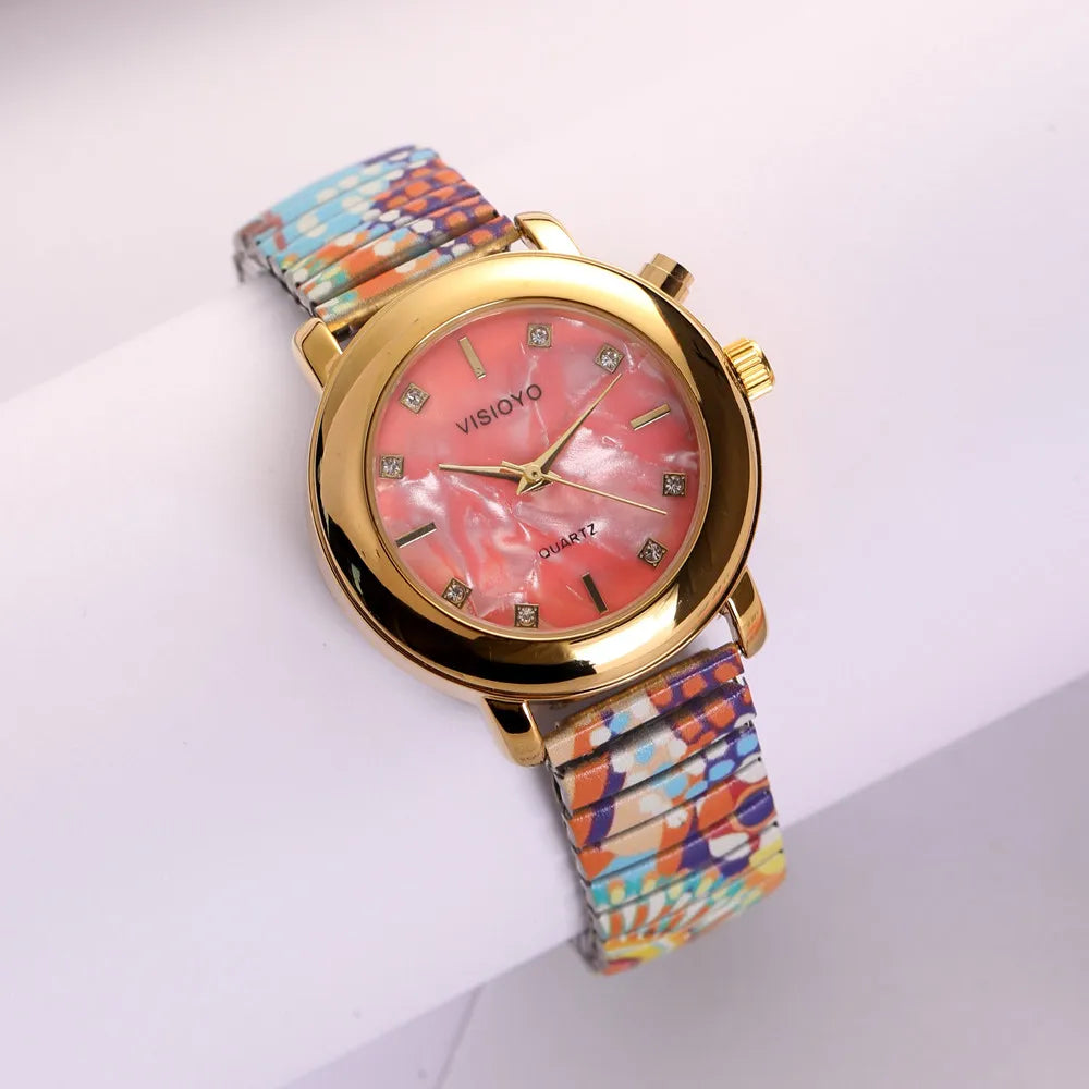 English Talking Ladies Watch Blind Elderly Visually Impaired Clock and Watch with Date Alarm Whole Time Chime Function