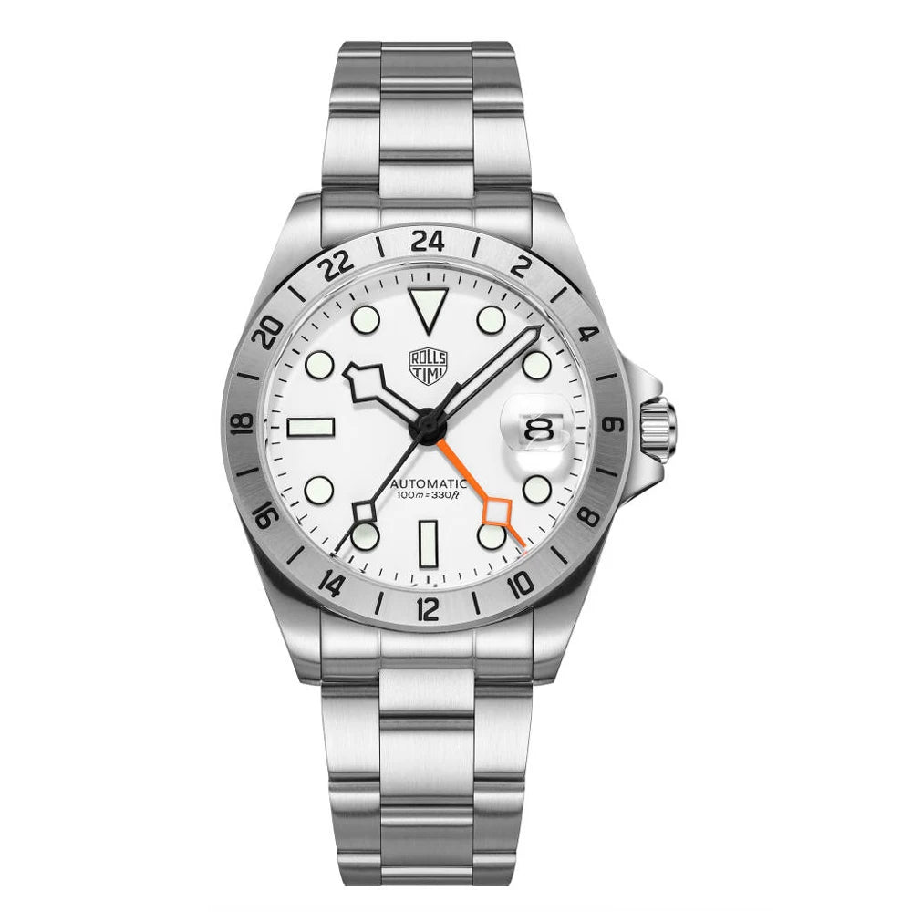2025 New RollsTimi GMT Men's Mechanical Watches Luxury NH34 Automatic Watch For Men AR Sapphire Mirror Super Luminous Waterproof