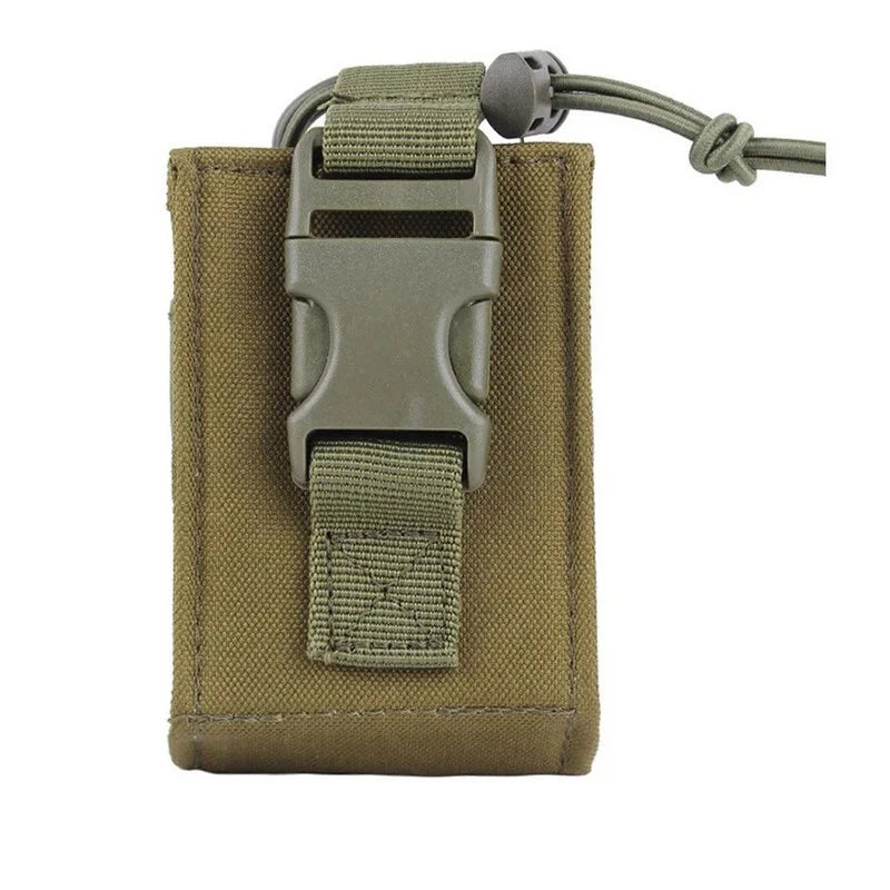 Tactical Walkie Talkie Holder Bag Molle Radio Pouch Nylon Waist Pack Pocket Pendant Pouch Hunting Accessories
