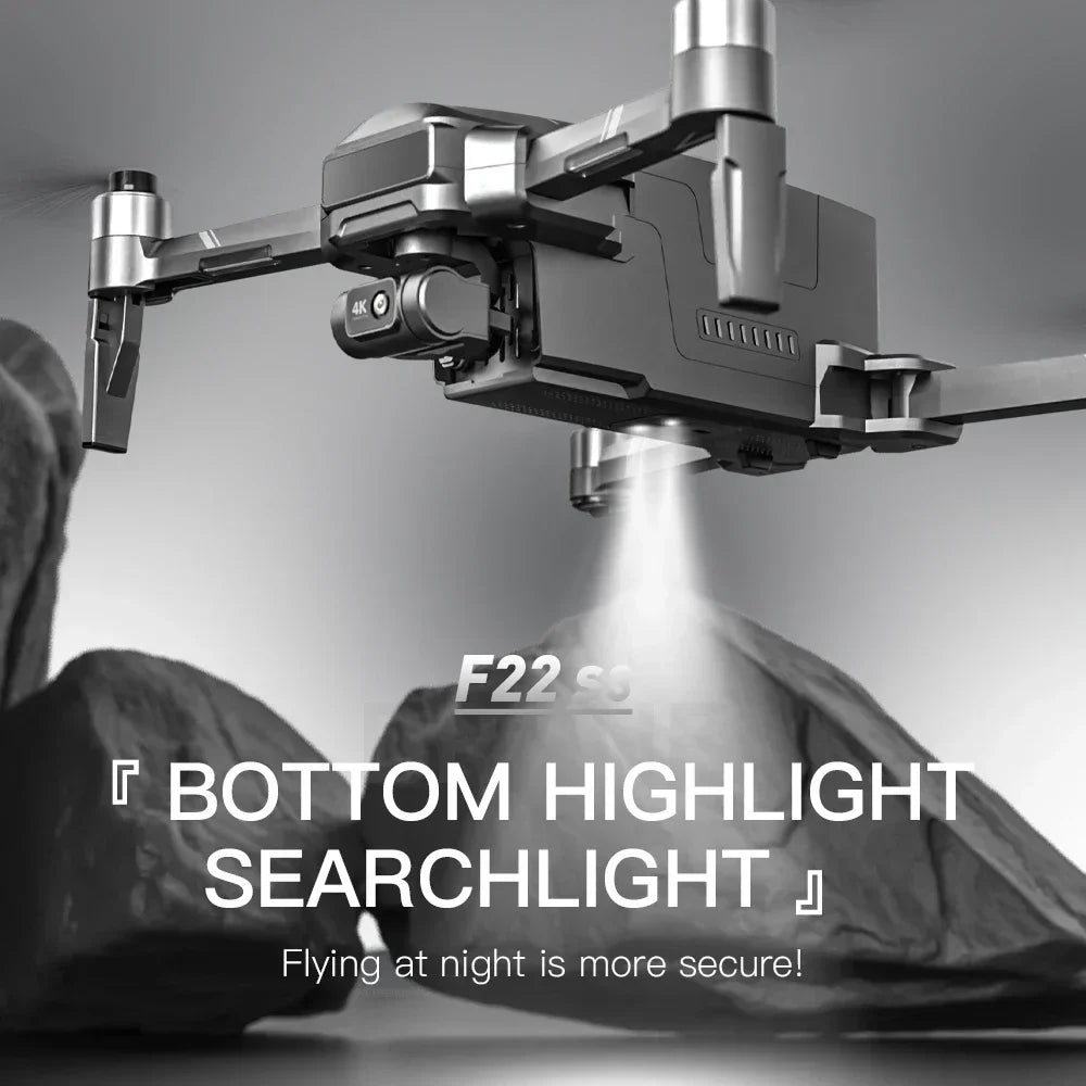 SJRC New F22 S3 PRO Drone 4K HD Professional Camera GPS  5G WiFi EIS Brushless FoldableQuadcopter FPV 3-Axis Gimbal RC Dron