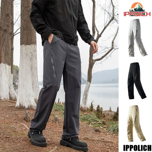 Spring Men Hiking Pants Outdoor Quick Drying Anti UV Resistant Pants Fishing Camping Trousers Elastic Comfortable Sports Pants
