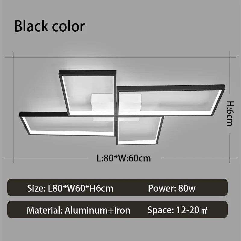 New Modern Led Ceiling Lights 110V 220V Modern Ceiling Lamp for Livingroom Bedroom Kitchen Gold/Black Led ceiling light fixture