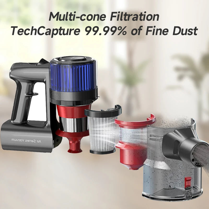 XINSHE Vacuum Cleaner Cordless strong suction 30KPA Car carpet sofa Handheld smartHome appliance Removable Battery Dust Cup