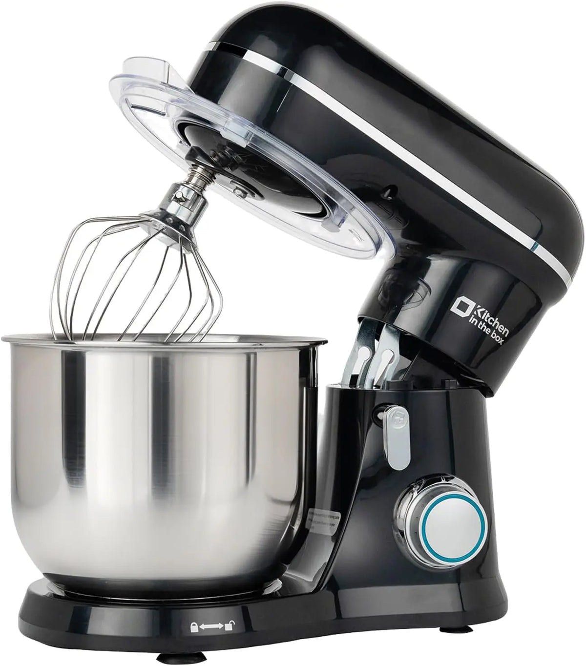 Stand Mixer, 3.5 QT, 10-Speed Electric Kitchen Mixer with Whisk, Hook, Beater - Cream White