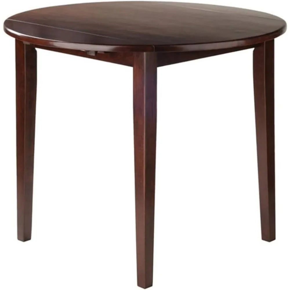 Winsome Clayton Drop Leaf Table and Two Chairs Set in Walnut Finish