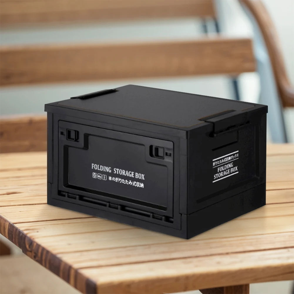 20/30L Camping Storage Box Large Capacity Foldable Storage Bin Multifunctional Outdoor Bench Chopping Board for Home Outdoor