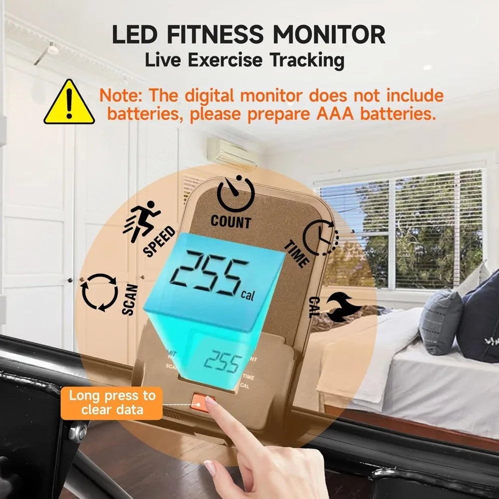 Home Vertical Climber Machine with LCD Display, Foldable Cardio Workout Equipment featuring Adjustable Resistance