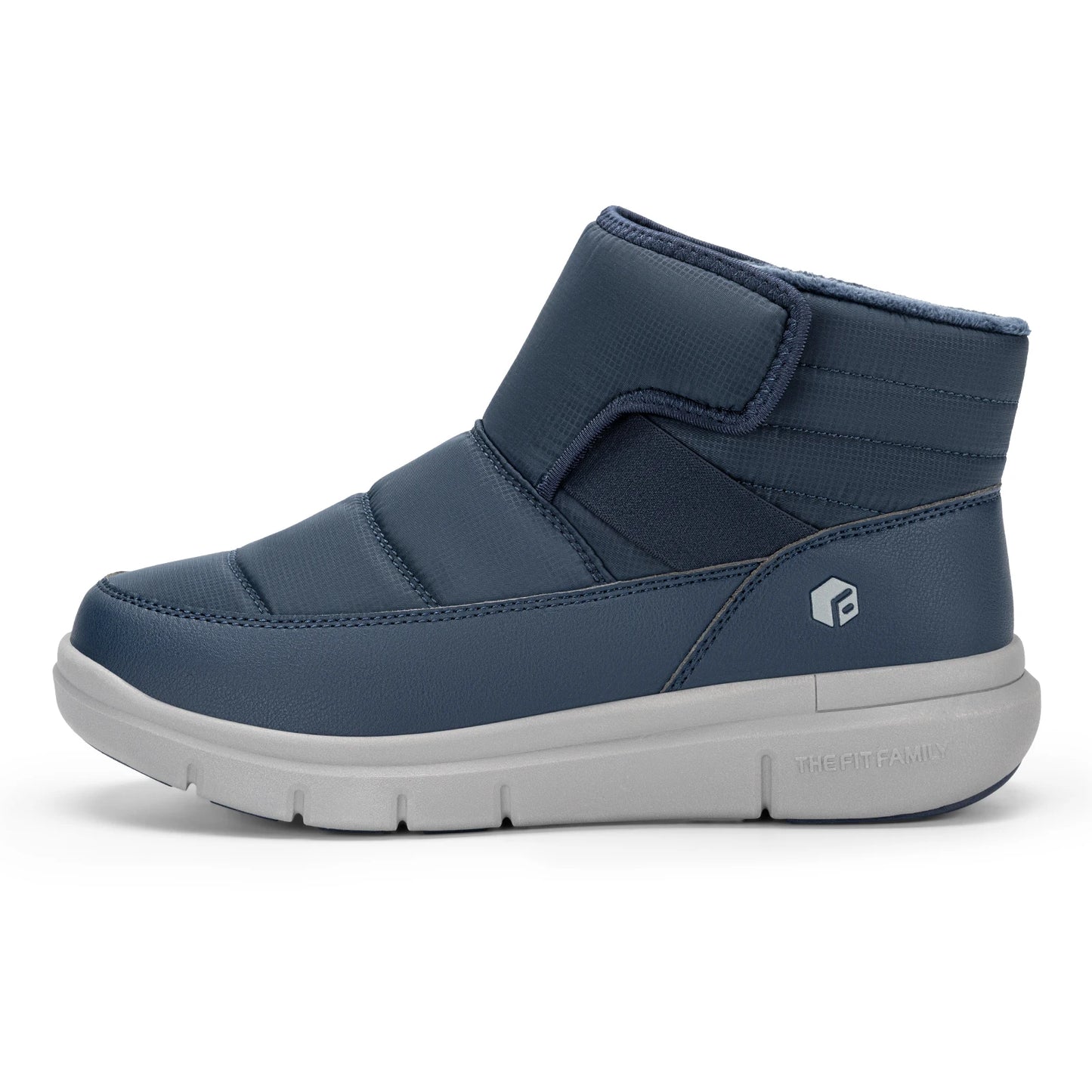 Fittington Men's Winter Boots Wide Width  Snow Boots For Men Lightweight Warm Fur Lined Ankle Boots Slip On Snow Botas Mujer