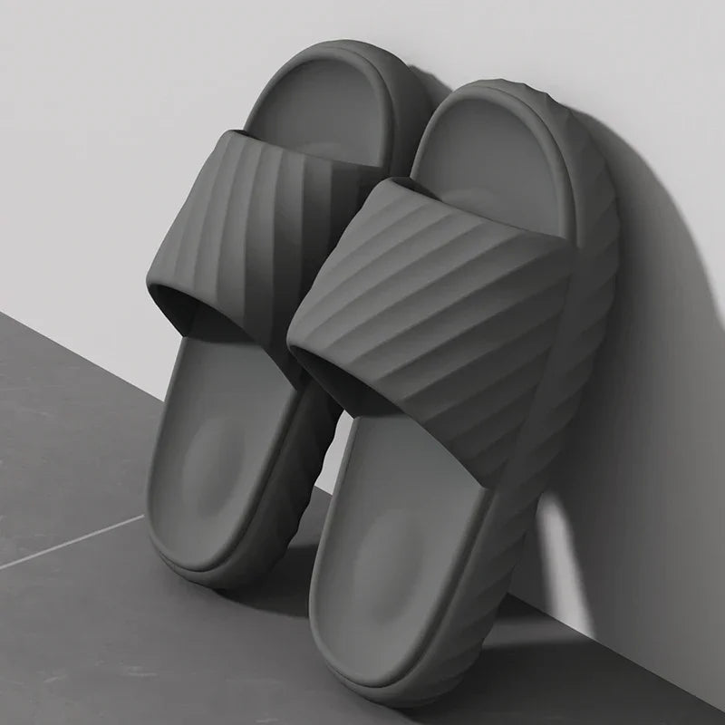 Men's Household Slippers Breathable Quick-drying Non-slip Soft Comfortable Men's and Women's Flat Sandals Casual All-match