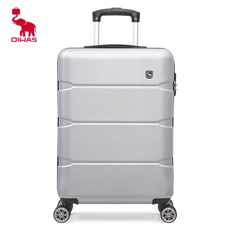 OIWAS Cabin Luggage Silent 360° Wheels And TSA Lock, Ultra-Light ABS Carry On Suitcase for Business Travel Men and Women