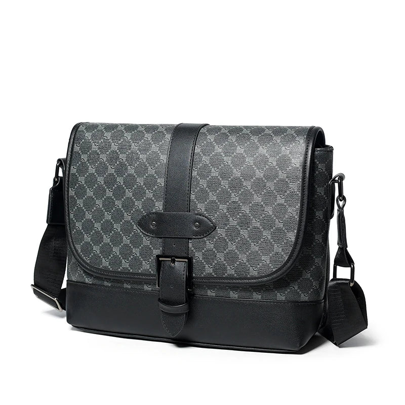 Leather Large Crossbody Bag for Men Bags Designer Casual Man Messenger Bag Male Sling Pack Fashion Business Shoulder Bag Luxury