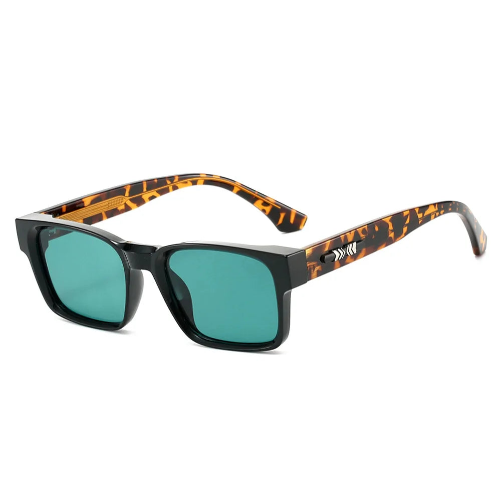 Quality Square Polarized Sunglasses Men Metal Core UV400 Unisex Sun Glasses Travel Hiking Beach Eyewear