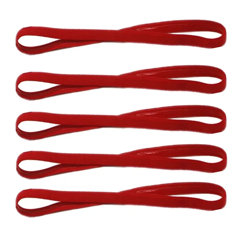 5Pcs Candy Color Women Men Yoga Hair Bands Sports Headband Girls Sport Anti-slip Elastic Rubber Sweatband Football Running