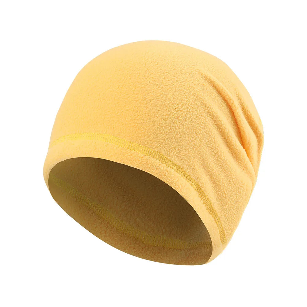 Winter Fleece Skull Cap Helmet Liner Cycling Running Ski Thermal Beanie Hat Slouchy Cap for Men Women Thick Windproof Watch Cap