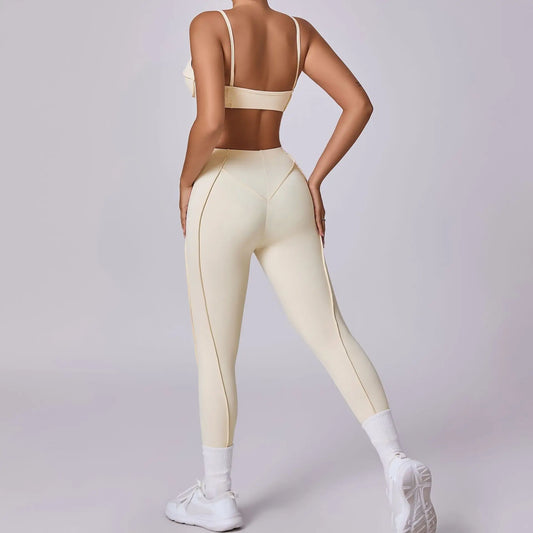 New Stereoscopic Aesthetics Athletic Wear Women Yoga Set Workout Outfit Yoga Sportswear Legging Sports Bra Gym Clothes Yoga Suit