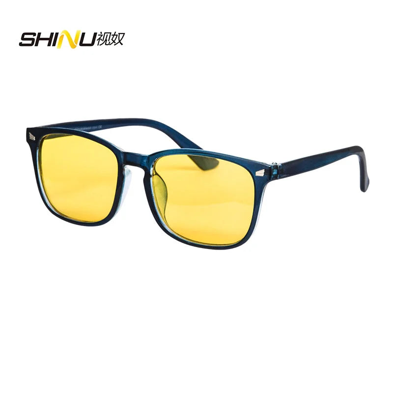 SHINU Fashion Glasses Polarized Yellow Lenses For Night Vision Driving Glasses Eyes Protection Goggles Anti Blue Light Glasses