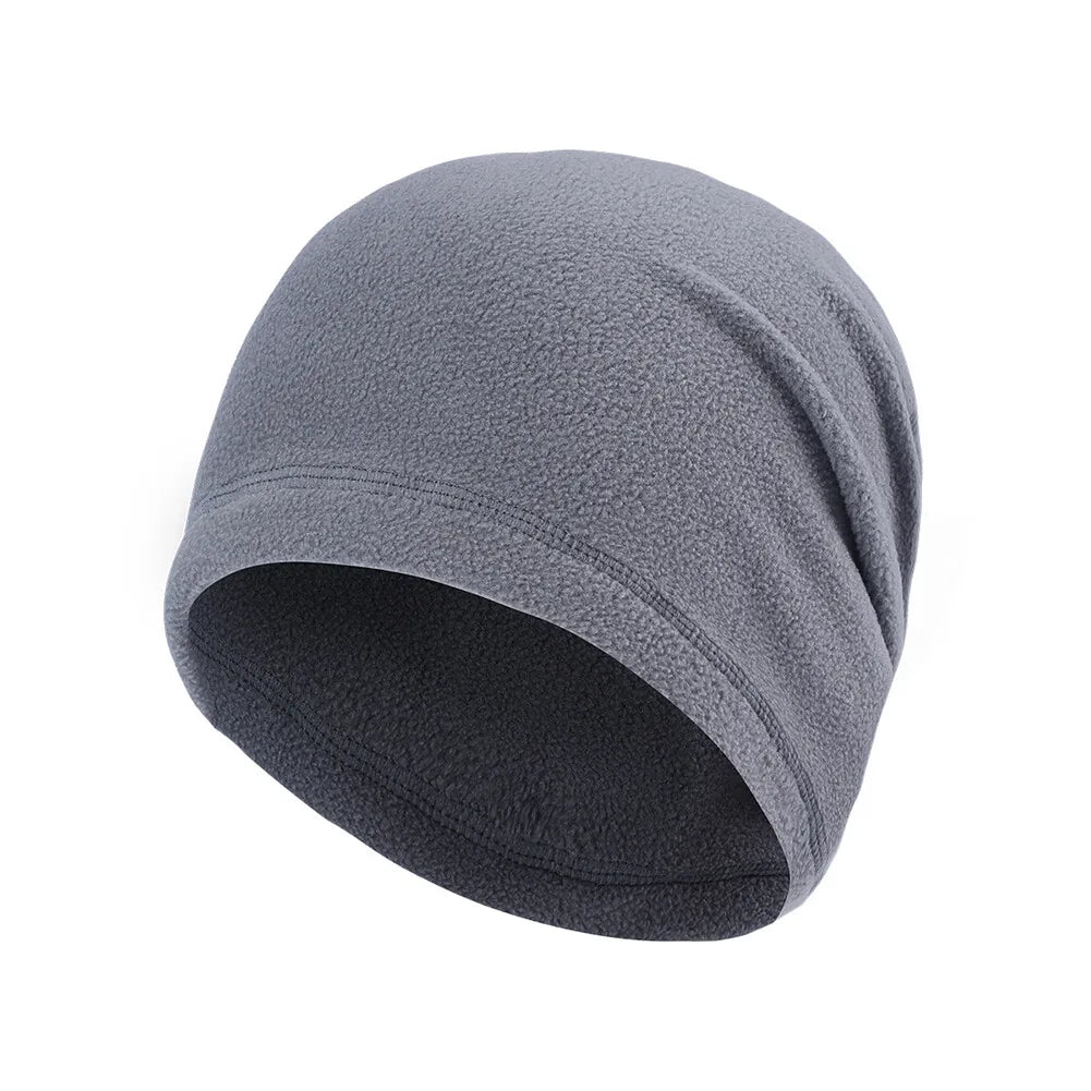 Winter Fleece Skull Cap Helmet Liner Cycling Running Ski Thermal Beanie Hat Slouchy Cap for Men Women Thick Windproof Watch Cap