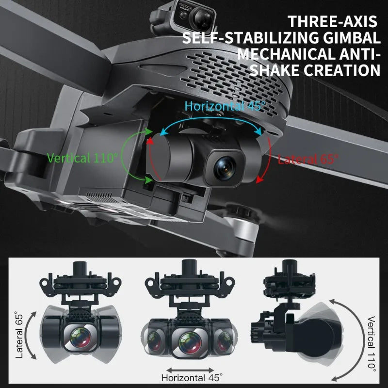 L109 PRO MAX (RTS) Professional Drone 4K HD Dual Camera 3-axis Gimbal Anti-shake Brushless Motor RC Quadcopter Gift Toys Dron