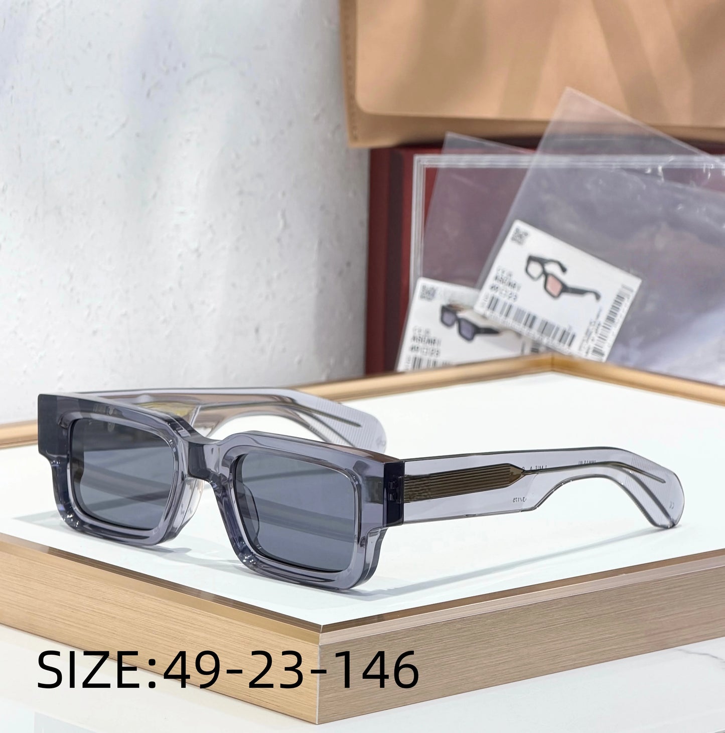 JMM ASCARI Classic Bestseller 10mm Thick Acetate Luxury Brand Handmade High Quality Sunglasses UV400 Outdoor Eyewear for Men and