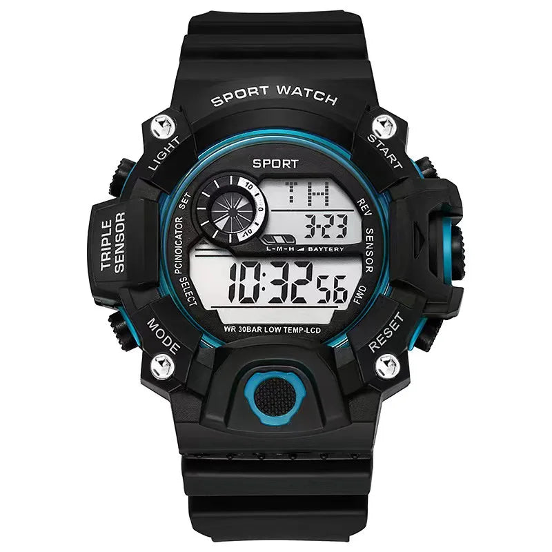 Tactical Military Electronic Watch with Waterproof Shockproof Luminous Dial Alarm Clock Function, Outdoor Survival, Camping, Hik