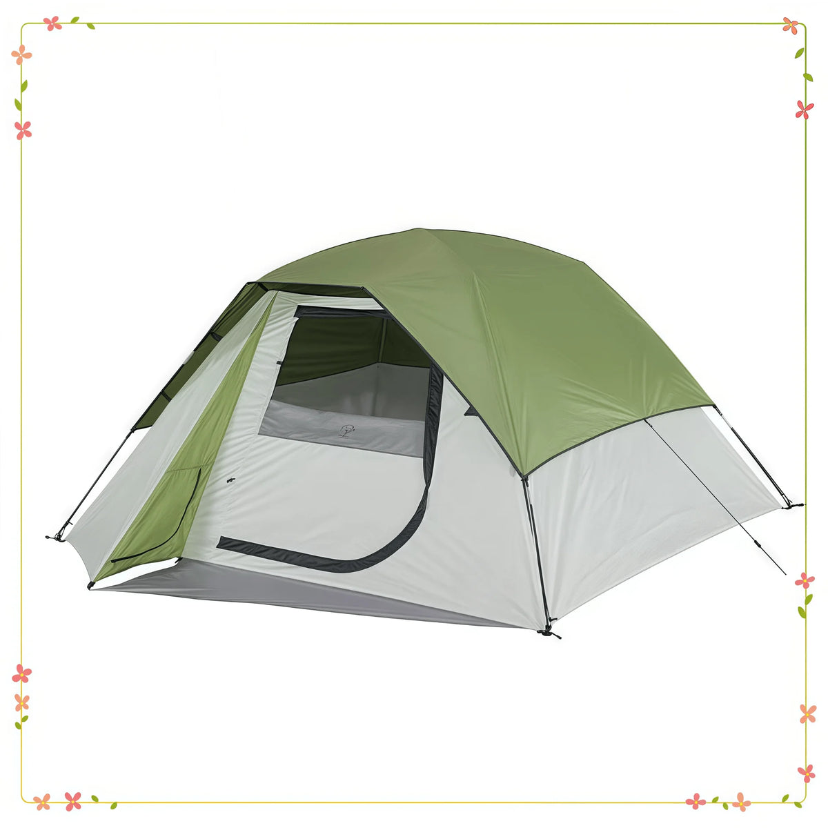 4-Person Clip & Camp Dome Tent – Lightweight 3-Season Camping Tent with Rainfly