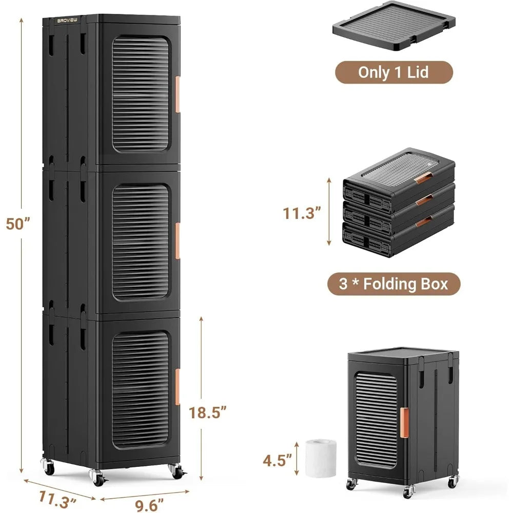 space-saving 3-tier storage cabinet for bathroom with adjustable shelves and door