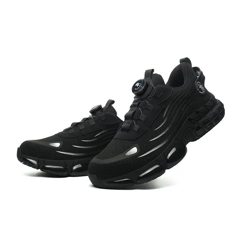 New Work Safety Shoes 36-48 Size for Women Men,Mens Steel Toe Sneakers Waterproof,Lightweight Breathable Antiskid Boots Men Work