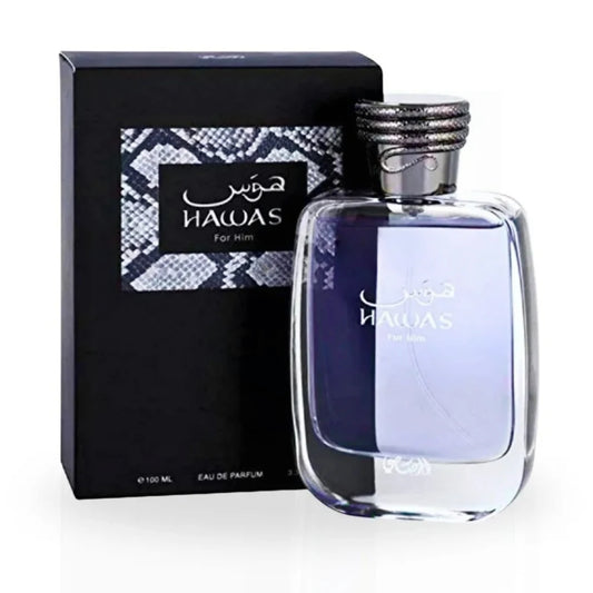 Hawas Men's Perfume 100ml Original Lasting Fragrance High Quality Arabian Men's Perfume Ideal Mens Perfumes for Daily Elegance