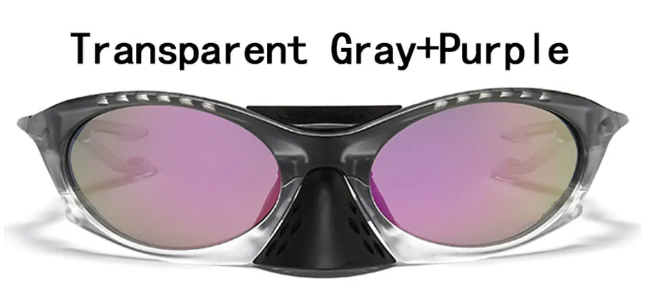 Oversized Steampunk Sunglasses Men Brand Design Mirror Punk Sun Glasses for Men Male Fishing Sports