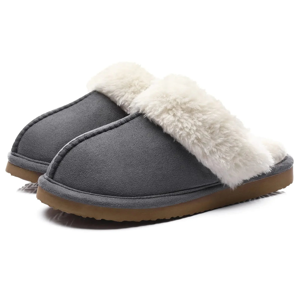 Winter Men Plush Slippers Fuzzy Soft Fluffy Men Slippers Fashion Men Slippers Indoor Warm Furry Fur House Flat Shoes