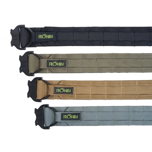 38cm 1.5 inch Width Ronin Style Tactical Molle Belt Outdoor Hunting Double Layer Belt Molle System Belt