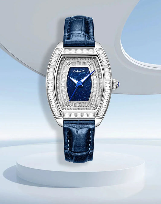 New Elegant Women's Quartz Watch With Luminous Hands, Oval White Dial, 3ATM Daily Waterproof