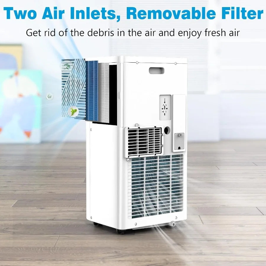 8000 BTU Portable Air Conditioners 3in1 Portable AC Unit for Rooms up to 350 Sq.Ft Mini Air Conditioner for Bedroom with Coolin
