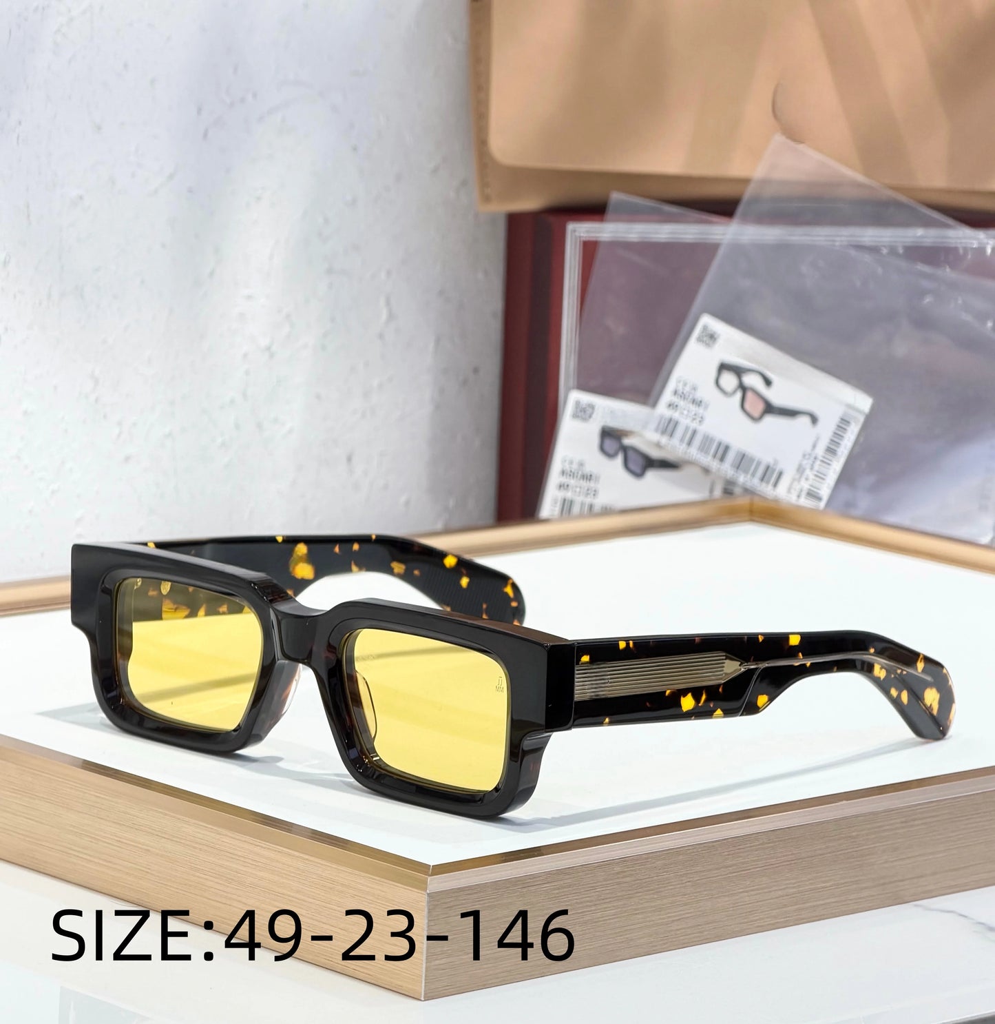 JMM ASCARI Classic Bestseller 10mm Thick Acetate Luxury Brand Handmade High Quality Sunglasses UV400 Outdoor Eyewear for Men and