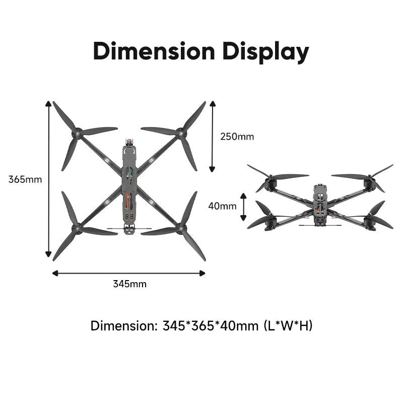 HS Airforce HS-X10M 10 Inch FPV Drone Racing 165KM/h 30min Distance Rated Load 3.5KG Quadcopter Camera Drones Max Takeoff 6KG