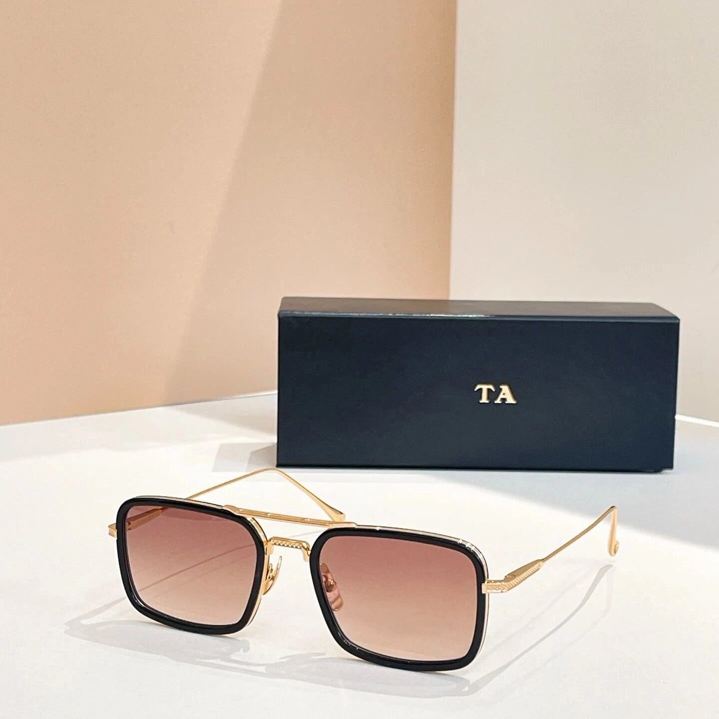 New For DIYTA DT DTS134 Luxury Designer UV400 Polarized Womens Sunglasses Popular Alloy Frame Square Men's Sun Glasses With Box