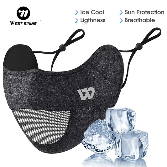 WEST BIKING Summer Ice Silk UV Protection Mask Breathable Outdoor Sport Cycling Hiking Women Men Adjustable Unisex Face-Kini