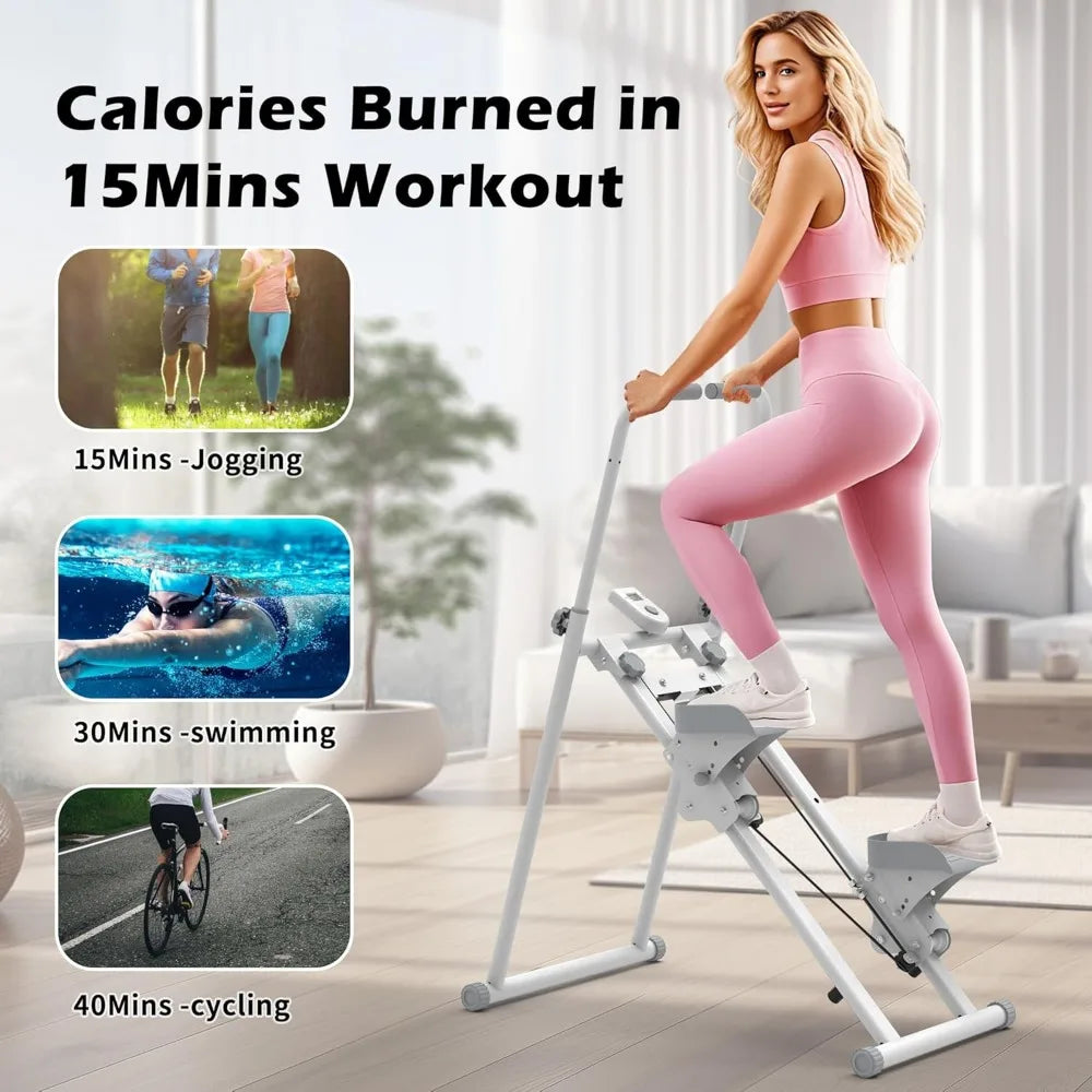 Leikefitness Stair Stepper for Home-Upgrade Vertical Climber,Folding Cardio Exercise Machine,Stair Climber for Full Body Workout