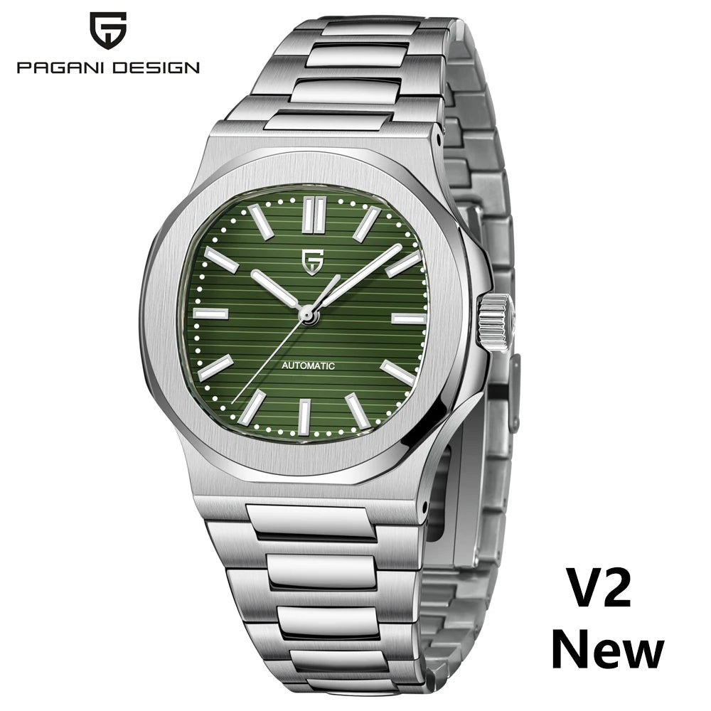 2025 New PAGANI DESIGN 40MM Men's Watches Luxury Automatic Watch For Men Mechanical WristWatch Stainless Steel Sapphire glass