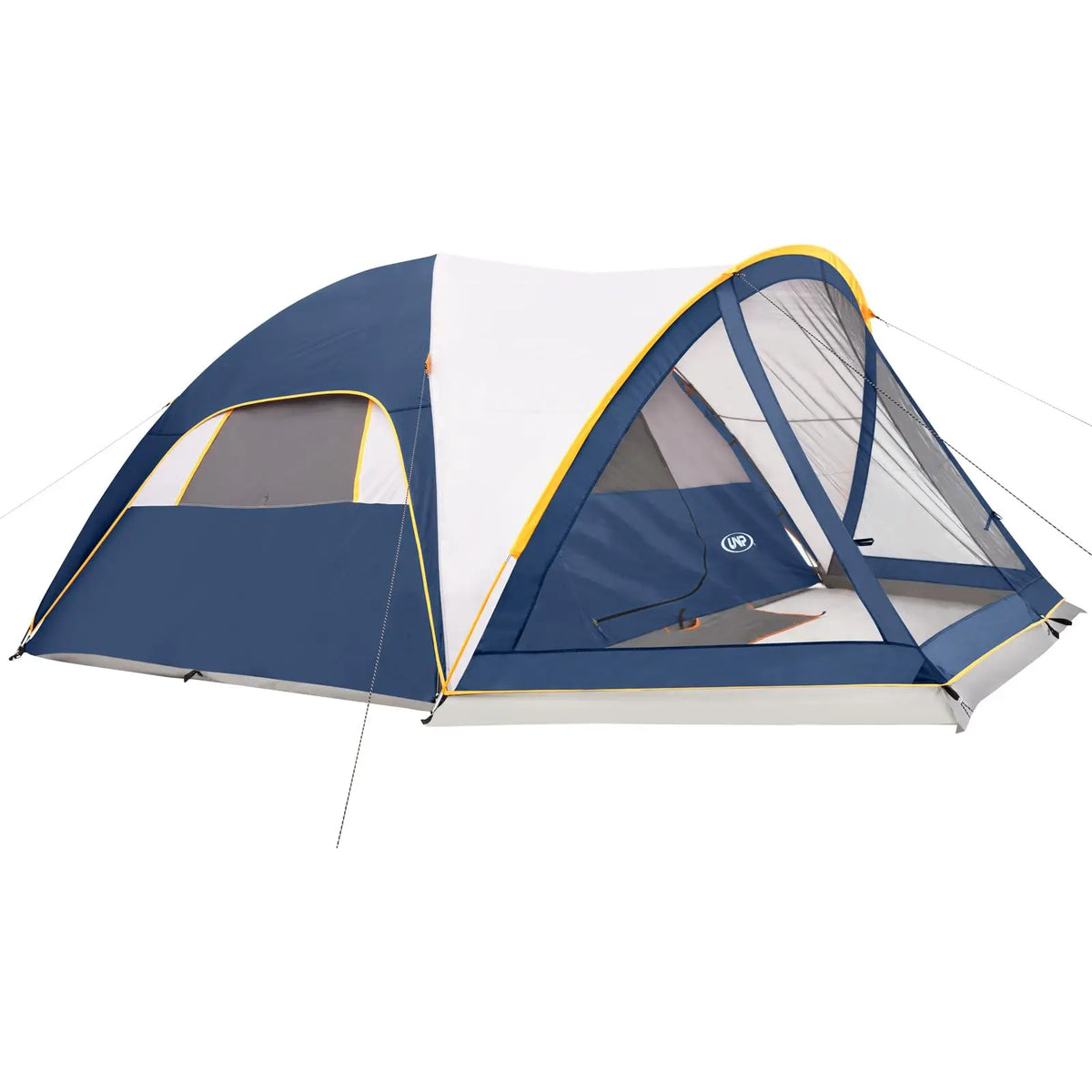 Camping Tent with Screen Room, Portable 6 Person Camping Tent, Family Dome Tent for Camping Outdoor - 14'x11'x72''(H)