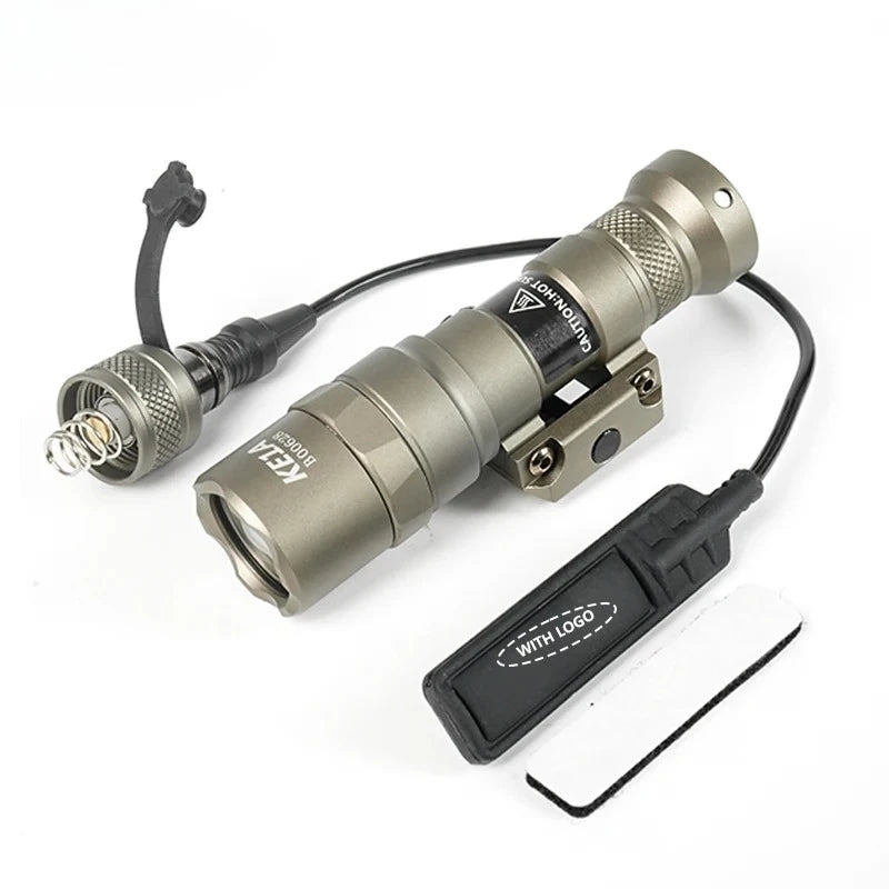 Tactical M600C M600B M300C M300B Scout Light Rifle Flashlight LED Hunting Lamp with Momentary Pressure Pad Switch