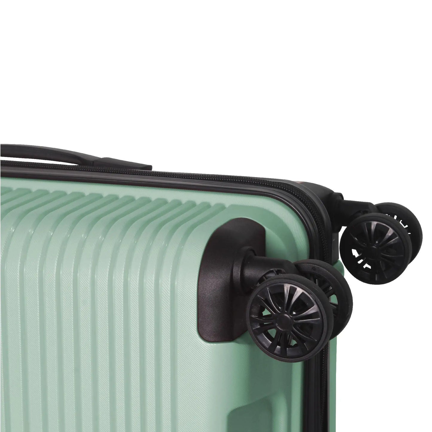 3 Piece Luggage Set Hardshell Spinner Suitcase TSA Lock Lightweight 20 24 28 Inch Green for Travel Business Trip with 360 Wheels