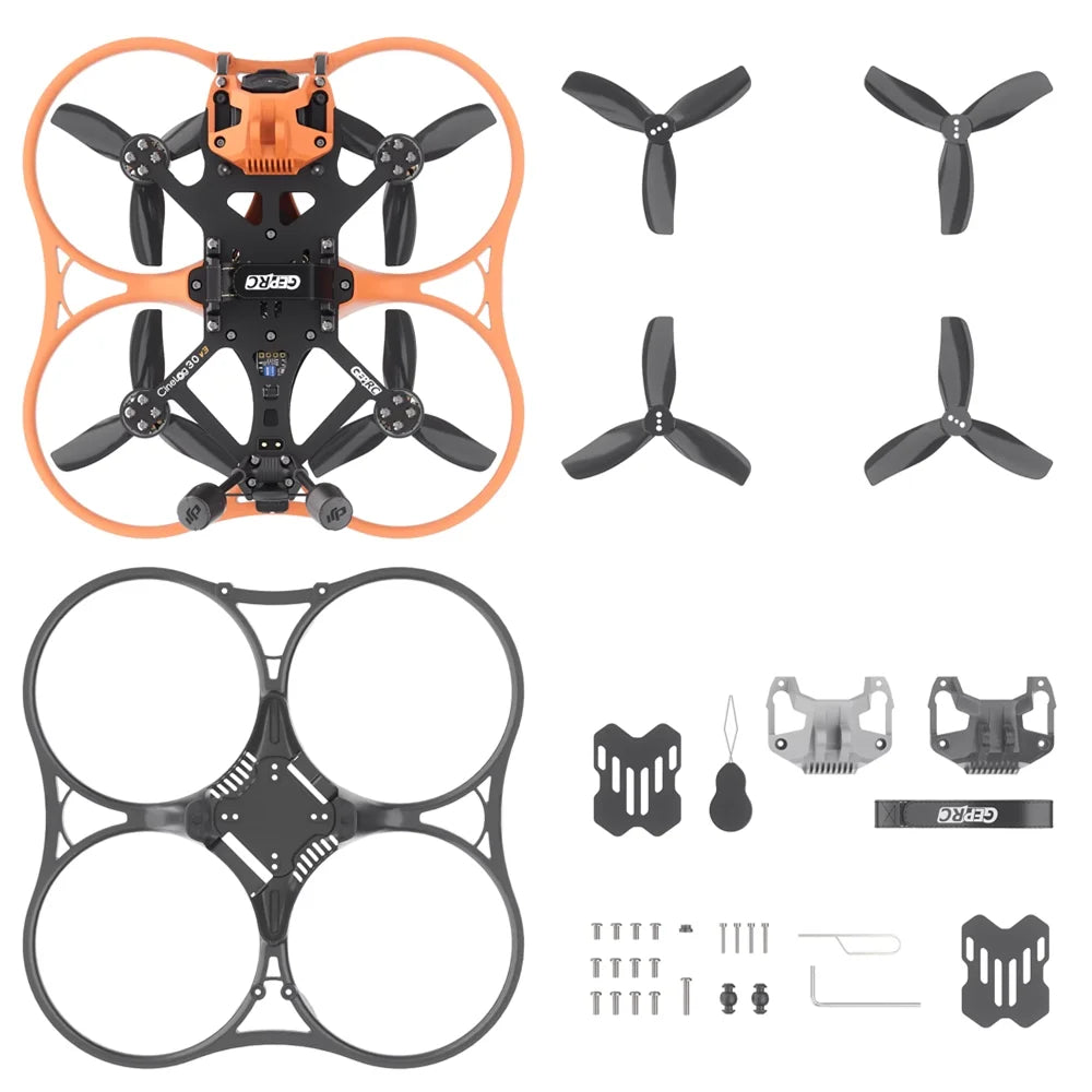 GEPRC Cinelog30 V3 O4 Pro - 3inch FPV Drone Cinewhoop Quadcopter F722 45A 32Bit AIO O4 AIR Unit Pro 1404 3850KV 4S