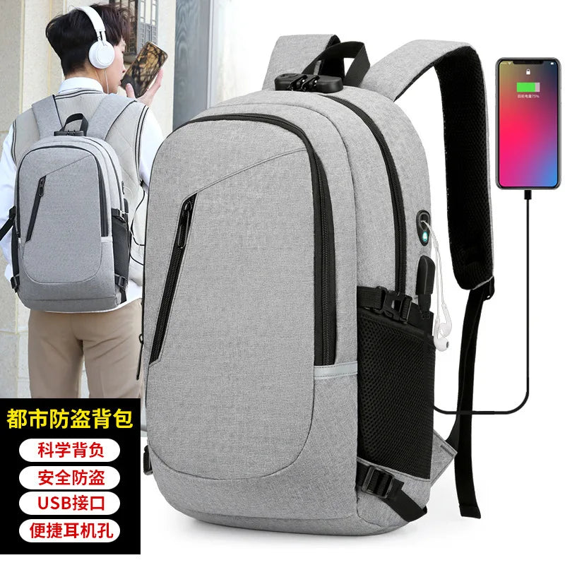 Backpack Men's Multifunctional Large Capacity Men's Business Bag USB Charging Backpack Computer Bag